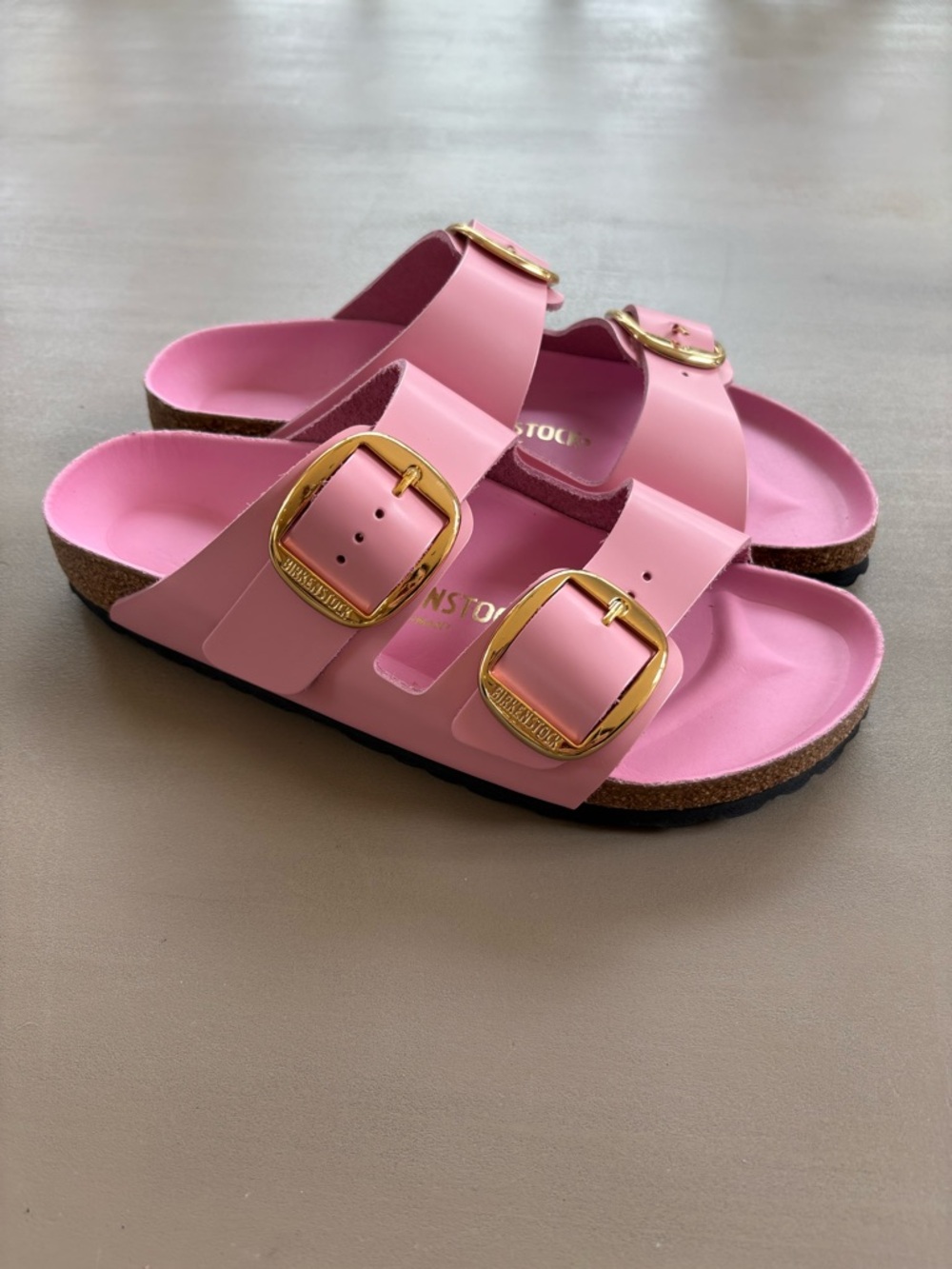 Birkenstock Arizona Big Buckle High Shine Sandals - Pink